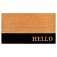 thumbnail image 3 of Hello Black Stripe Doormat, 3' x 6', 3 of 3