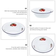 thumbnail image 2 of MasteelfCA 1pc Vintage Enamel Rice Bowls Practical Ramen Storage Bowls Enamel Tableware, 2 of 8