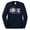 Navy, variant on For the Love of the Game Sports Mens Long Sleeve Shirt, Heather Black, Medium