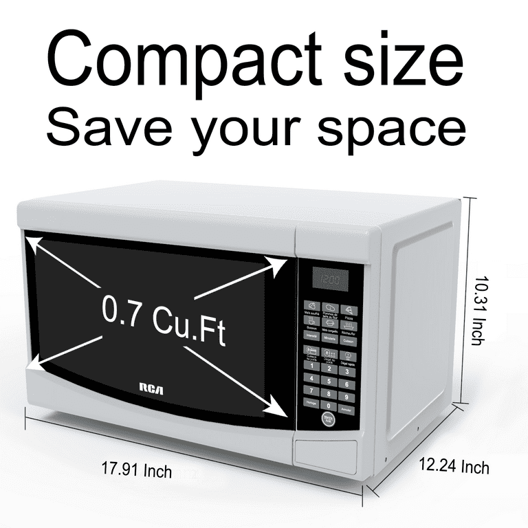 Sharp 0.7 Cu. ft. White Countertop Microwave