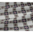 thumbnail image 5 of oneOone Viscose Jersey Fabric Check Ikat Decor Fabric Printed BTY 60 Inch Wide, 5 of 5