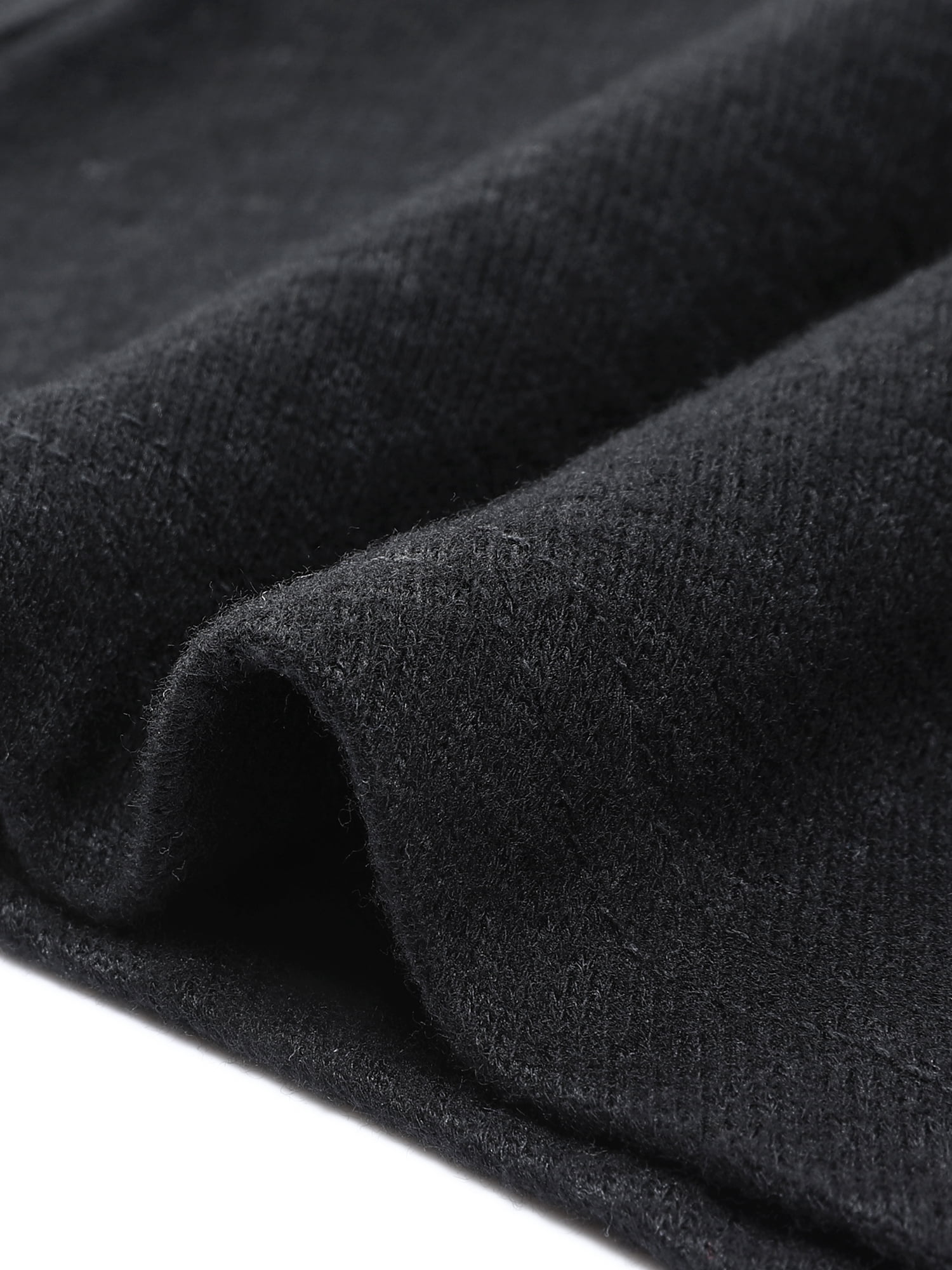 DARING DIVA Women's Stylish Turtleneck Drop Sleeve Sweater M Black