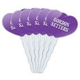 thumbnail image 1 of Gordon Setters Heart Love Cupcake Picks Toppers - Set of 6, 1 of 1
