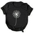 thumbnail image 1 of B91xZ Hauts pour Femme 2024 Performance Manches Courtes T-Shirt à Col en V, Noir L, 1 of 5