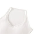 thumbnail image 5 of Racerback Tank Tops for Women Built in Bra Sleeveless Crop Top Deep V Neck Stretchy Slim Fitted Undershirts, 5 of 6