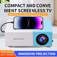 thumbnail image 4 of Qocolhg Mini Projector with WiFi & Bluetooth, Full HD 1080P Projector, Portable Outdoor Projector with Remote, Home/Dormitory/Room Theater Movie Phone Projector Compatible with Android/iOS/HDMI/USB, 4 of 9