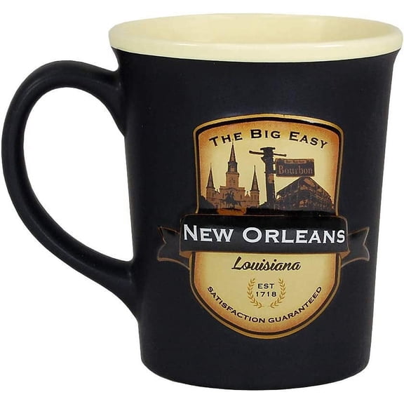 Americaware - City of New Orleans Souvenir Ceramic Coffee Mug/Cup - 18oz