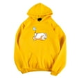 thumbnail image 2 of Brilliant Fall Womens Tops Long Sleeve Women's Color Cute Dog Sleeping Sweatshirt Long Sleeve Hoodie Pullover Clearance Clothes under $5.00, 2 of 3