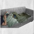 thumbnail image 6 of Shipwreck Soft Flannel Fleece Throw Blanket, Old Photo of Decadent Derelict Fishing Boat Bow in Thailand Summer Day Sunrise, Cozy Plush for Indoor and Outdoor Use, 50" x 70", Grey Blue, by Ambesonne, 6 of 6