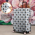 thumbnail image 4 of White Bigfoot and Pine Tree Pattern Luggage Cover Fashion Suitcase Cover Baggage Covers Fit 25-28 Inch Luggage (Go Travel), 4 of 5