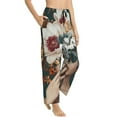 thumbnail image 6 of Salouo Floral Head Dreamscape Print Women's Pajama Pants Casual Loose Sweatpants PJs Flowy Pants Drawstring Palazzo for Women Wide Leg Pants Lounge Pajama -XX-Large, 6 of 8