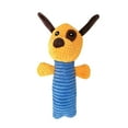 thumbnail image 2 of Dog Toys, Dog Squeaker Toys with Crinkle Paper, Stuffed Animal Dog Plush Chewing Toy, Cotton Rope Interactive Toys for Puppy, Small, Middle Dogs (Yellow Dog), 2 of 5