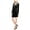 black, variant on Bar Iii Womens Velvet Wrap Dress