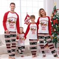 thumbnail image 1 of Pijamas familiares a juego de Navidad, conjunto de pijama de Dachshund a través de la nieve, Tops rojos, pantalones de reno, 2023, 1 of 3