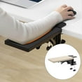thumbnail image 2 of facefd Wood Computer Arm Rest for Desk Folding Computer Desk Extender for Desk Light Khaki, 2 of 8