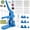 Blue, variant on 3 in 1 DIY Pin Button Maker Machine 25/32/58mm Badge Press Machine w/300pcs Parts+Cutting Mat,Blue