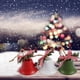 thumbnail image 5 of Campana de Navidad Macarena decoración de pared 3 piezas con bayas de acebo, 5 of 7