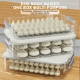 thumbnail image 6 of Food Storage Containers with Lids, Plastic Cookie Storage Containers Airtight, Stackable Food Containers Dumpling Storage Box, 6 of 7