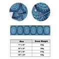thumbnail image 6 of Xipuska Blue Boho Flowers Bed Runners for Queen Size Bed, Decorative Bed Throws for Foot of Bed, Ethnic Farmhouse Abstract Floral Art Bed Runner Sofa Throw Bedding Scarf Slipcover for Bedroom, 6 of 6