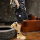thumbnail image 5 of Pantalones cortos para hombre, bermudas holgadas, anchos, largos, cargo, negros, medio sueltos, venta al por mayor, novedad en ropa, jorts, 5 of 5