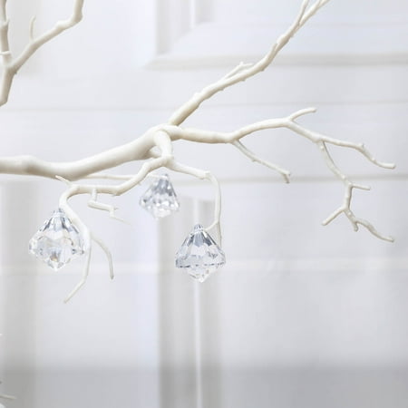 Balsacircle 90 Pcs 1 2 Inch Clear Tear Drops Acrylic Beads Vase