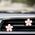 thumbnail image 6 of 6 Pcs Daisy Flower Air Vent Clip Accessories Air Conditioning Outlet Clip Car Air Freshener Dashboard Accessories Charm Car Inter Decor(3 cm, 3.3 cm,Pink), 6 of 12
