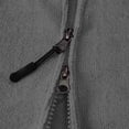 thumbnail image 6 of HOOMEUMY Men Fleece Night Robe Casual Hooded Pocket Zipper Long Sleeves Bathrobe Night Robe for Comfortable and Warmth, 6 of 6