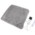 thumbnail image 1 of Chauffe-pieds Électrique Coussin Chauffant Ultra Doux Peluche Réglable pour Maison Bureau, 1 of 7