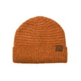 thumbnail image 3 of C.C Unisex Solid Color Warm Boucle Knit Skull Cap Cuff Beanie, Rust, 3 of 4