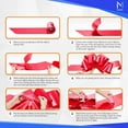 thumbnail image 5 of 23 Inch Giant Red Car Gift Bow, Polypropylene Indoor / Outdoor Décor Bow by Mata1, 5 of 7