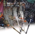 thumbnail image 3 of 1 Pairs Halloween Skeleton Arm Stakes, 12.6" Realistic Plastic Skeleton Hands, Scary Yard Decoration for Graveyard, Haunted House, Outdoor Lawn,Black, 3 of 5