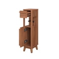 thumbnail image 6 of Better Homes & Gardens Greyson Slim Storage Cabinet with Toilet Paper Holder, Walnut Finish, 6 of 13