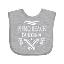 Inktastic Pismo Beach California Trip Surfing Boys or Girls Baby Bib