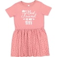 thumbnail image 3 of Inktastic My Best Friend is My Titi with Hearts Girls Toddler Dress, 3 of 5