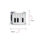 thumbnail image 3 of Bling Jewelry Womens Piano Keys Charm Bead for Music Students Sterling Silver for European Bracelets, 3 of 3