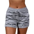 thumbnail image 2 of biudgviw Summer Shorts for Women Drawstring Elastic Waisted Athletic Shorts Comfy Plus Size Lounge Workout Shorts with Pockets, 2 of 6
