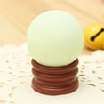 thumbnail image 1 of Luminous Quartz Glow In The Dark Stone Sphere Ball 35mm Green Crystal Stand I0B6, 1 of 1
