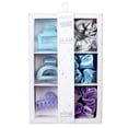 thumbnail image 2 of (2 pack) Scunci by Conair Gift Set, Gift Box Under $20, Includes 3 Claw Clips and 3 Scrunchies in Icy Blue Colors, 2 of 2