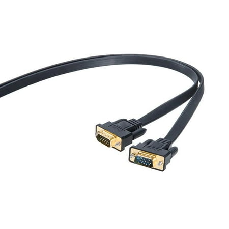 Dtech VGA Flat Connection Cable for Computer Monitor (300cm)