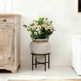 thumbnail image 5 of LuxenHome 21" Tall MgO Planter with Metal Stand, Rustic Pot for Indoor or Outdoor Use, 5 of 10