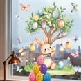 thumbnail image 5 of Gumesh Removable Easter Decorations Window Stickers, Spring Bunny Egg Tree Static Clings for Kids, Home Glass Door Decals, Easter Egg Hunt Party Supplies, 5 of 9