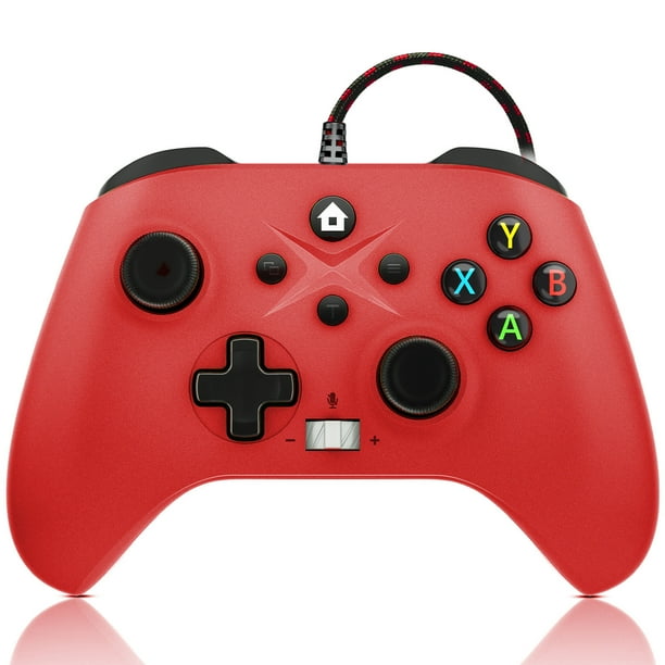 Bonacell 9.84Ft Wired Xbox One Controller, Dual Vibration Controller, USB Wired Controller to