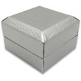 thumbnail image 3 of 1 Qty - Pre-Wrapped Silver Single-Ring Jewelry Box w/ Pre-Folded matching Bow-Tie Gift Sleeve and Black Velvet Insert, 3 of 5