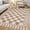 Light Brown, variant on Garvee 6'x9' Checkered Area Rugs Modern Geometric Rug, Washable Non-Slip Low Pile Indoor Carpet for Living Room Bedroom Dining Room, Light Gray