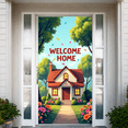 thumbnail image 6 of LUUFILx Welcome Home Banner Colorful Balloons and Confetti Party Backdrop Background for Photography Decor Celebrations Welcome Party Event Supplies, 6 of 8