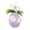Purple, variant on HaCpiu Flocked Bunny Easter Egg Ornament, 4.7" Plush Blue Egg with White Bunny Ears & Floral Accents, Easter Decor for Tree, Living Room, Mantel, Spring Party & Home Decor