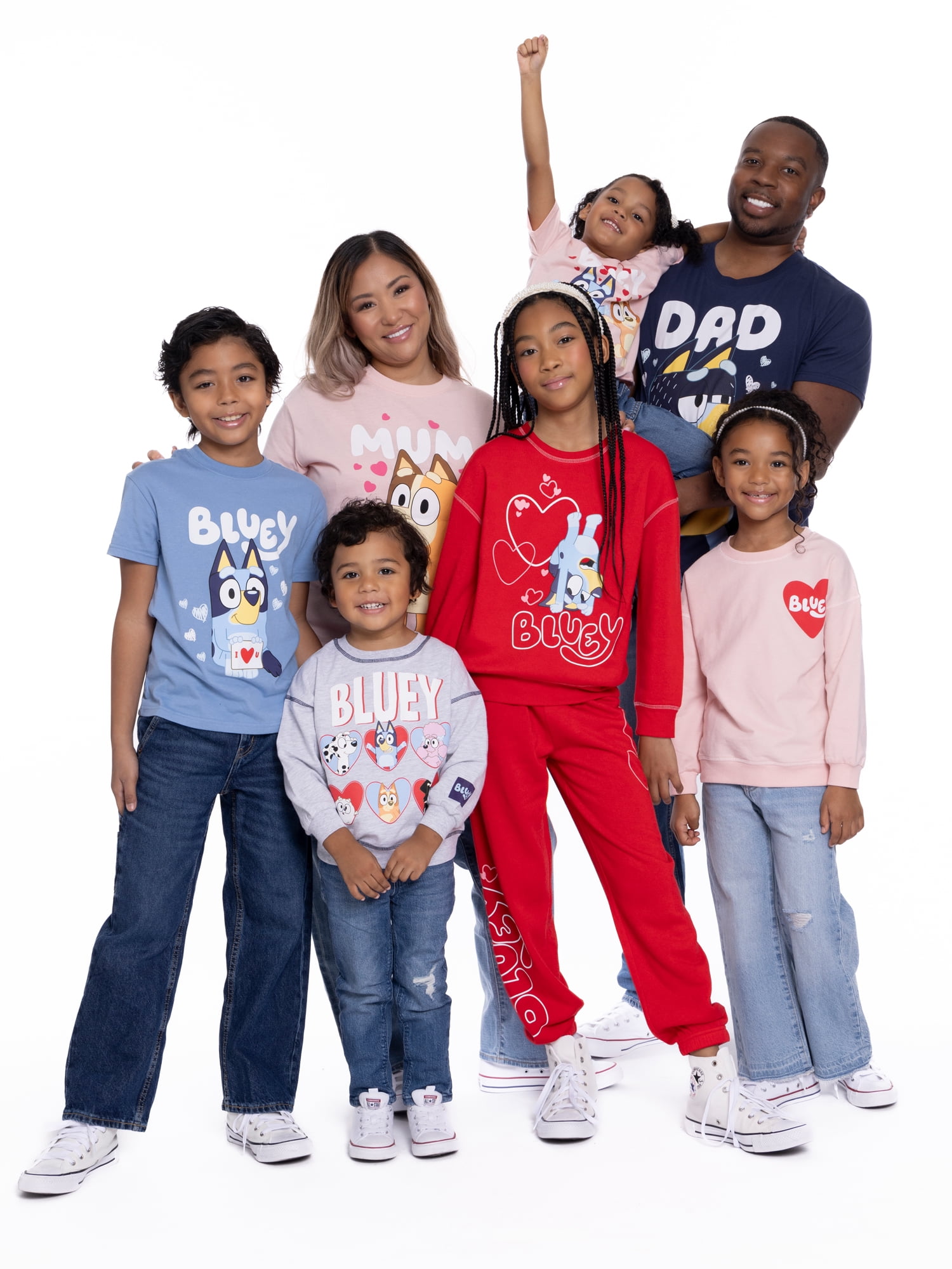TODDLER BLUEY VALENTINES DAY TEE SHIRT