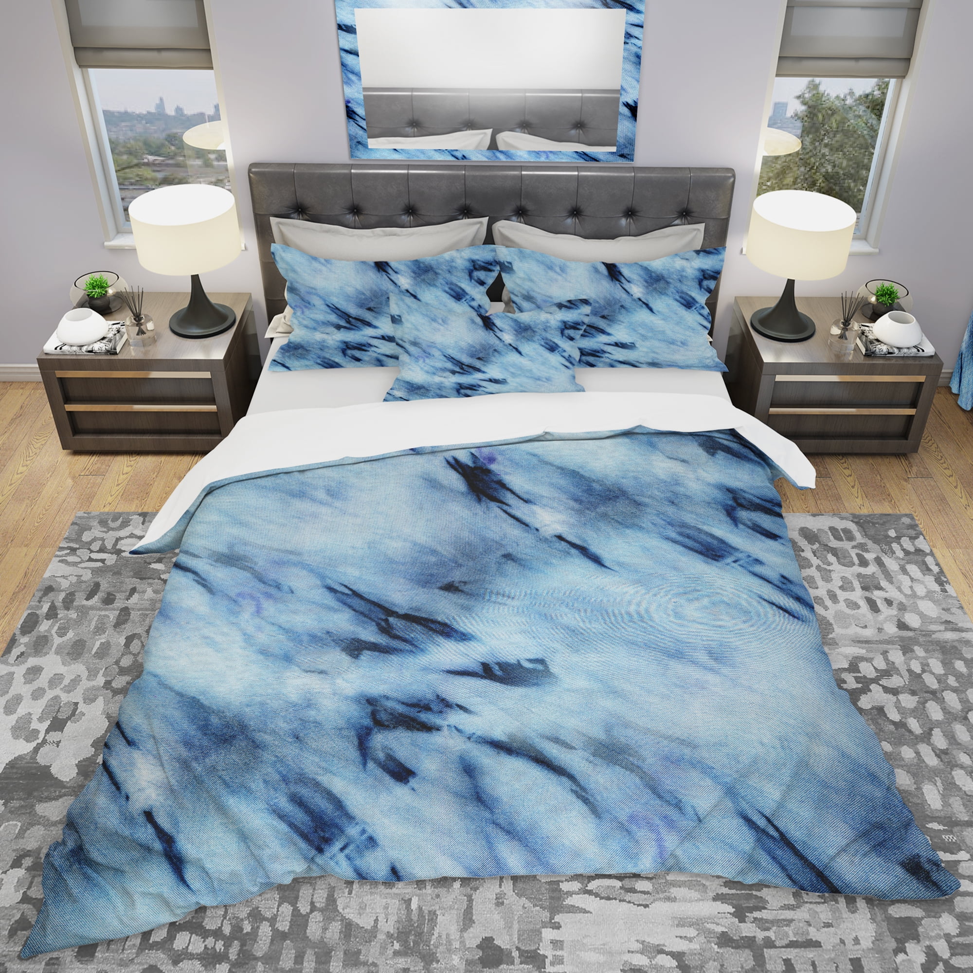 Designart 'Tie Dye' Modern & Contemporary Duvet Cover Set