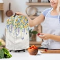 thumbnail image 3 of HELLHERO Butterfly and Sunflower Pattern 1Set Food Processor Cover, Waterproof Coffee Machine Dust Cover for Home Kitchen Indoor, 3 of 6