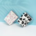 thumbnail image 1 of Cartoon Cow Print Short Wallet, Trifold Coin Purse, Trendy All-Match Faux Leather Purse, 1 of 6